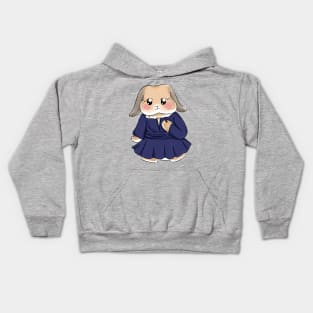 Royal Blue Rabbit Outfit _ Bunniesmee Kids Hoodie